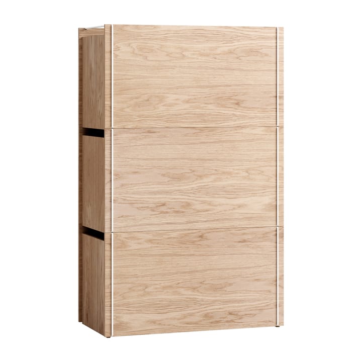 Pudełko do przechowywania dębowe 33x60 cm - Wood, white - MOEBE