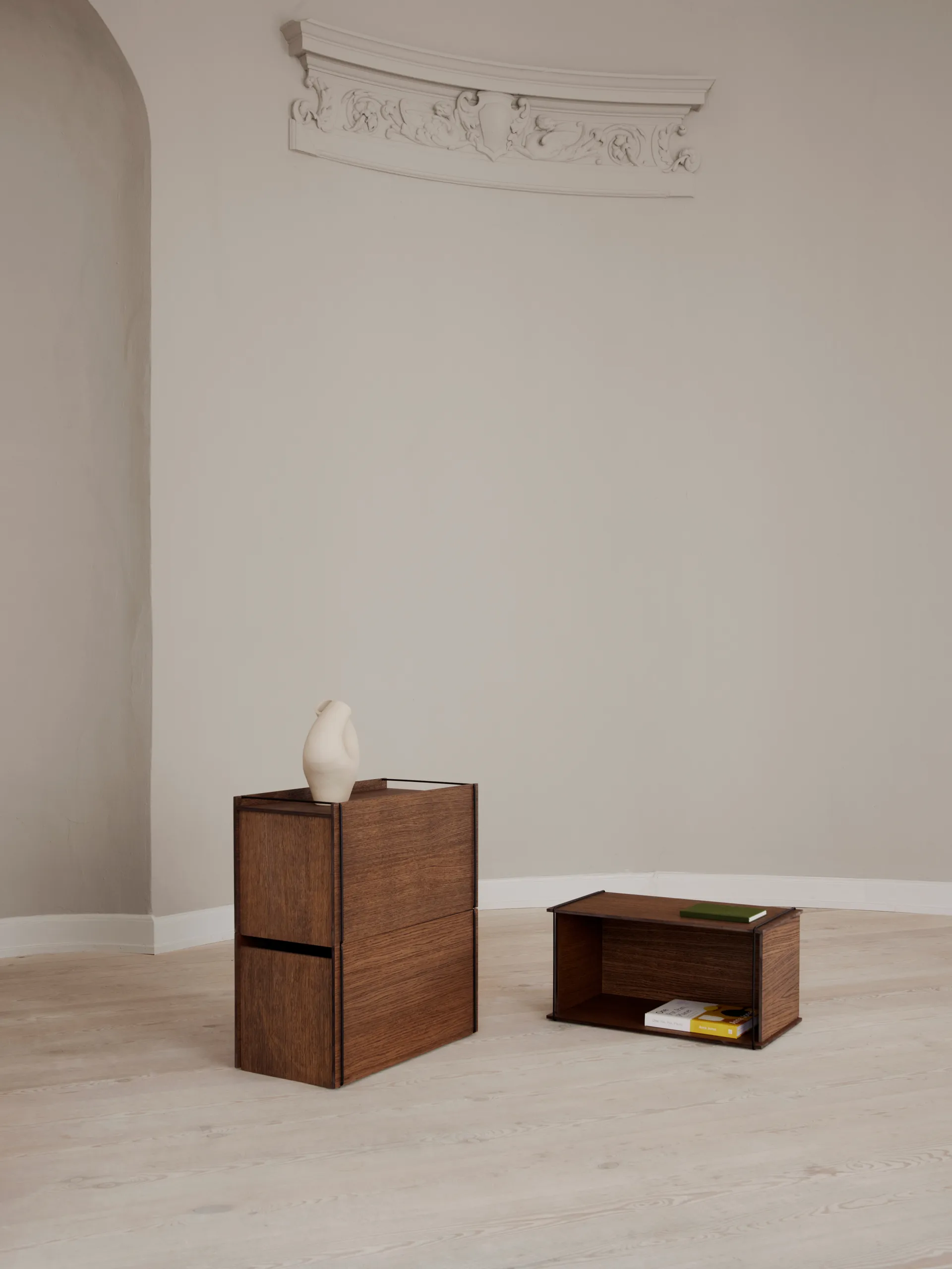 Pudełko do przechowywania Moebe, Przydymiony dąb-czarny MOEBE