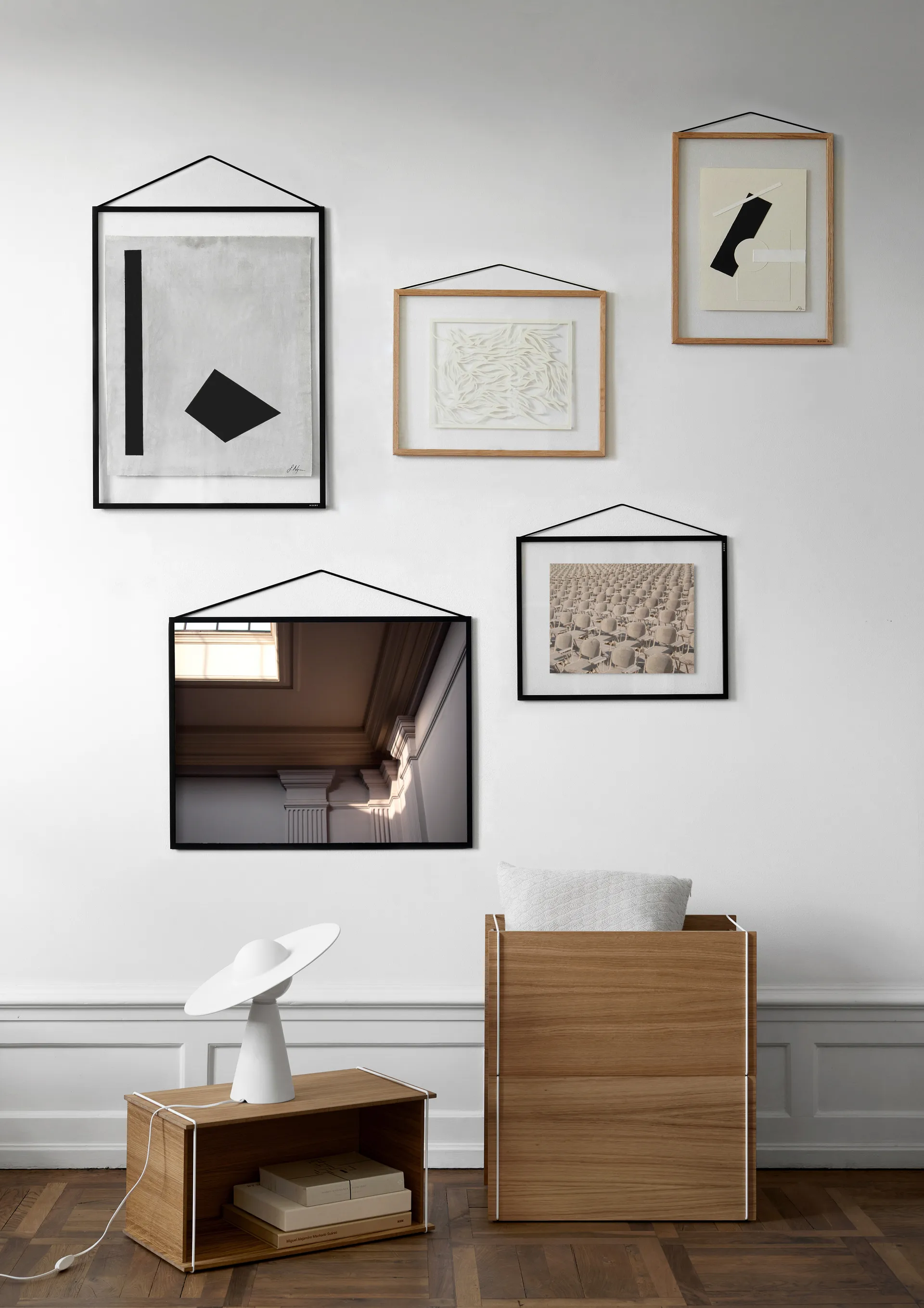 Ramka dębowa Moebe 40x50 cm, Transparent, Wood, Black MOEBE