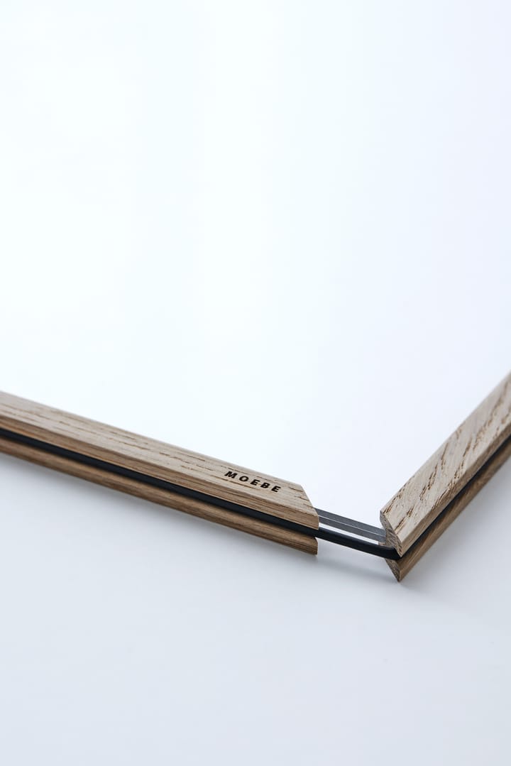 Ramka dębowa Moebe 50x70 cm - Transparent, Wood, Black - MOEBE