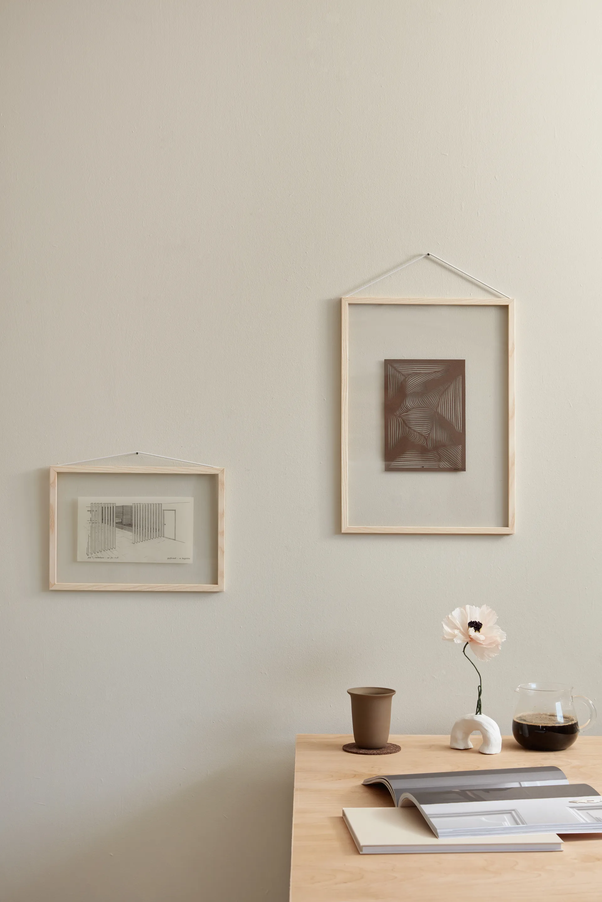 Ramka jesionowa Moebe A4 23,2x31,7 cm, Transparent, Wood, Black MOEBE