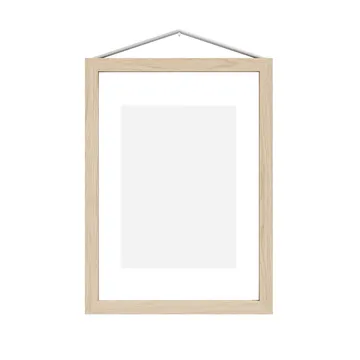 Ramka jesionowa Moebe A5 16,8x23,2 cm - Transparent, Wood, Black - MOEBE