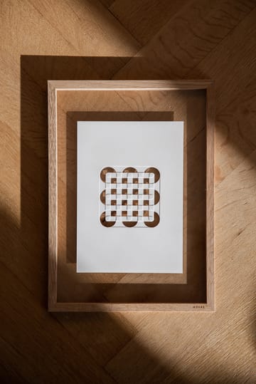 Relief circles & squares 21x29,7 cm - Off White - MOEBE