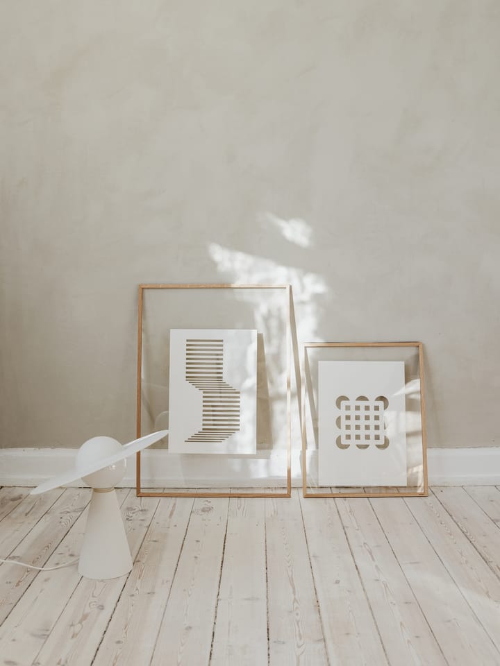 Relief circles & squares 21x29,7 cm, Off White MOEBE
