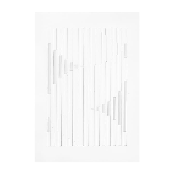 Relief organic lines 21x29,7 cm - Off White - MOEBE