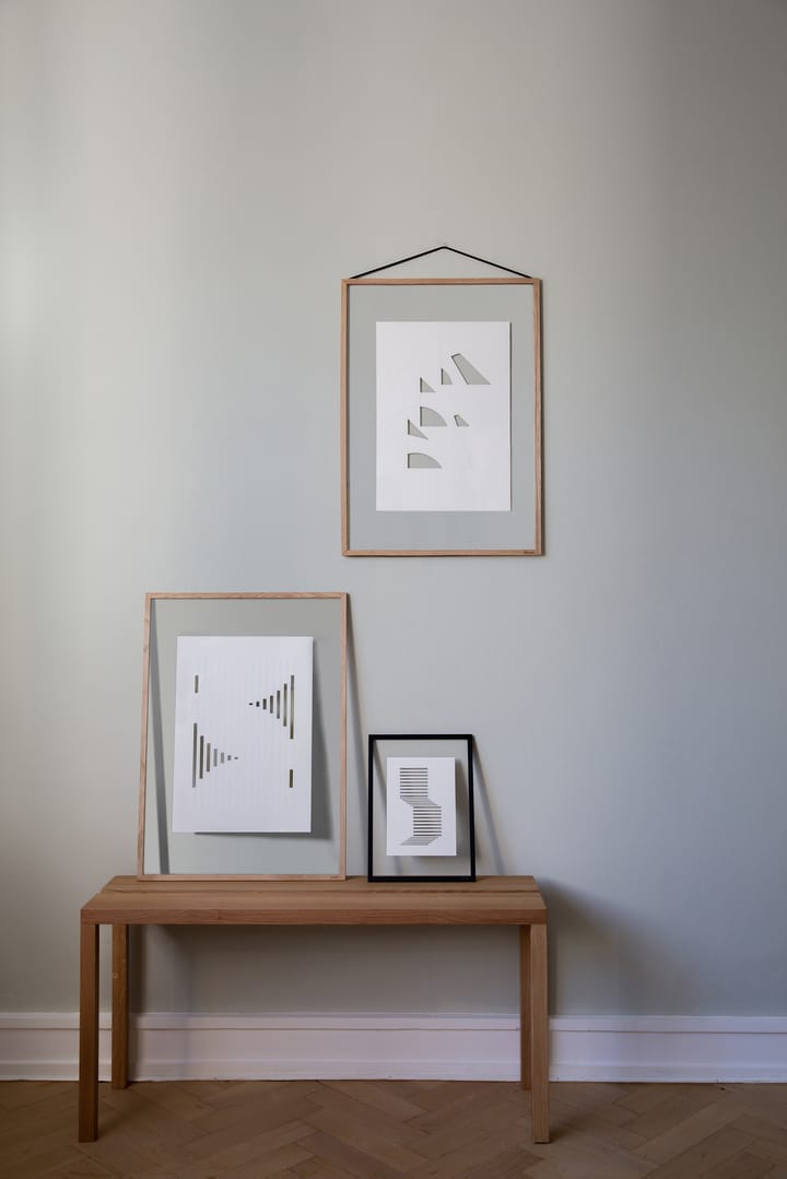 Relief shifted lines 14,8x21 cm, Off White MOEBE
