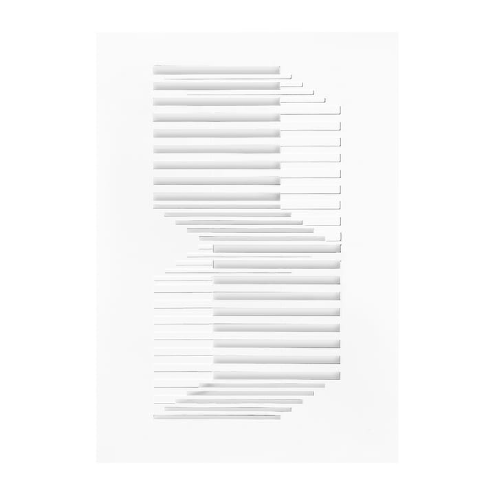 Relief shifted lines 21x29,7 cm - Off White - MOEBE