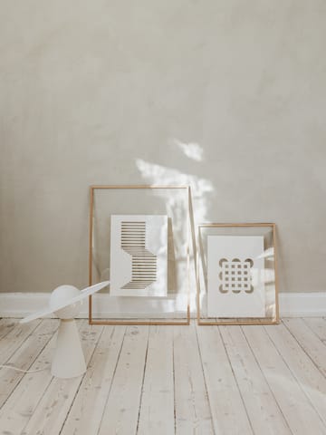 Relief shifted lines 21x29,7 cm - Off White - MOEBE