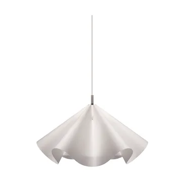 Sinuate lampa wisząca - White-stainless steel, medium Ø60x30 cm - MOEBE