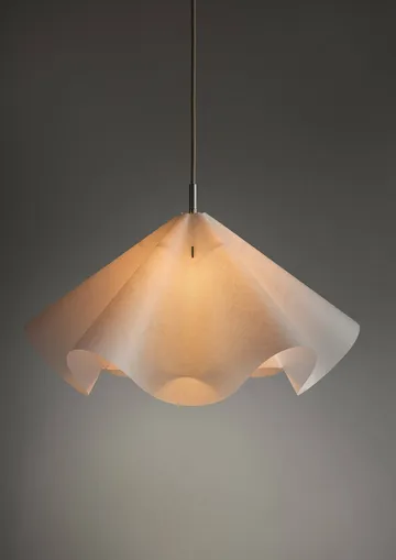 Sinuate lampa wisząca - White-stainless steel, medium Ø60x30 cm - MOEBE