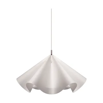 Sinuate lampa wisząca - White-stal nierdzewna, duże Ø75x40 cm - MOEBE