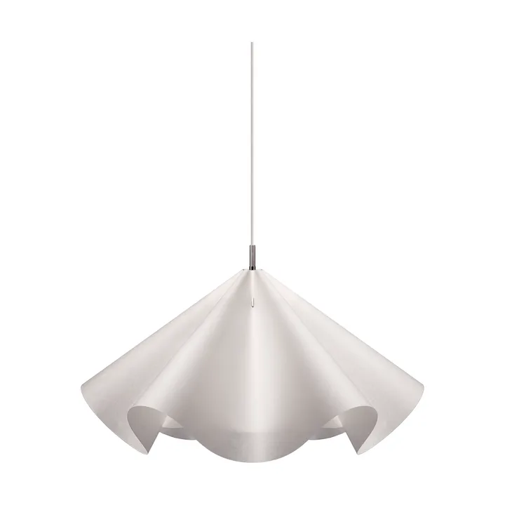 Sinuate lampa wisząca - White-stal nierdzewna, duże Ø75x40 cm - MOEBE