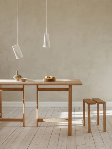 Stół do jadalni prostokątny, Moebe - Burgundowy, 160x90 cm - MOEBE