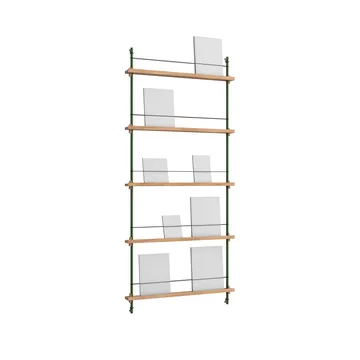 Stojak na gazety Magazine Shelving - Dąb-pine green, 85×180×7 cm, MS.180.1 - MOEBE