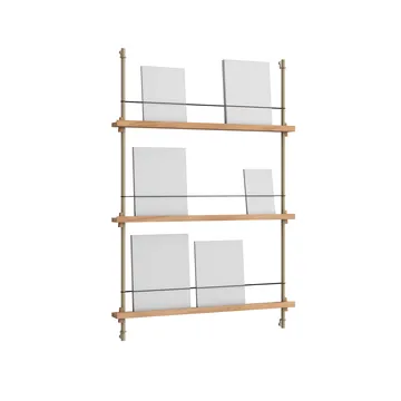 Stojak na gazety Magazine Shelving - Dąb-warm grey, 85×115×7 cm, MS.115.1 - MOEBE
