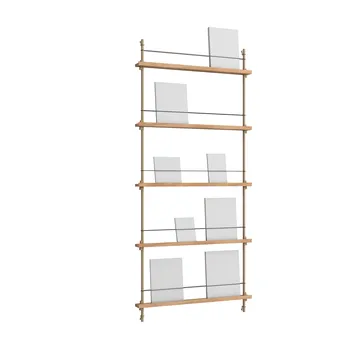 Stojak na gazety Magazine Shelving - Dąb-warm grey, 85×180×7 cm, MS.180.1 - MOEBE
