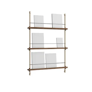 Stojak na gazety Magazine Shelving - Dąb wędzony-warm grey, 85x115x7 cm, MS.115.1 - MOEBE
