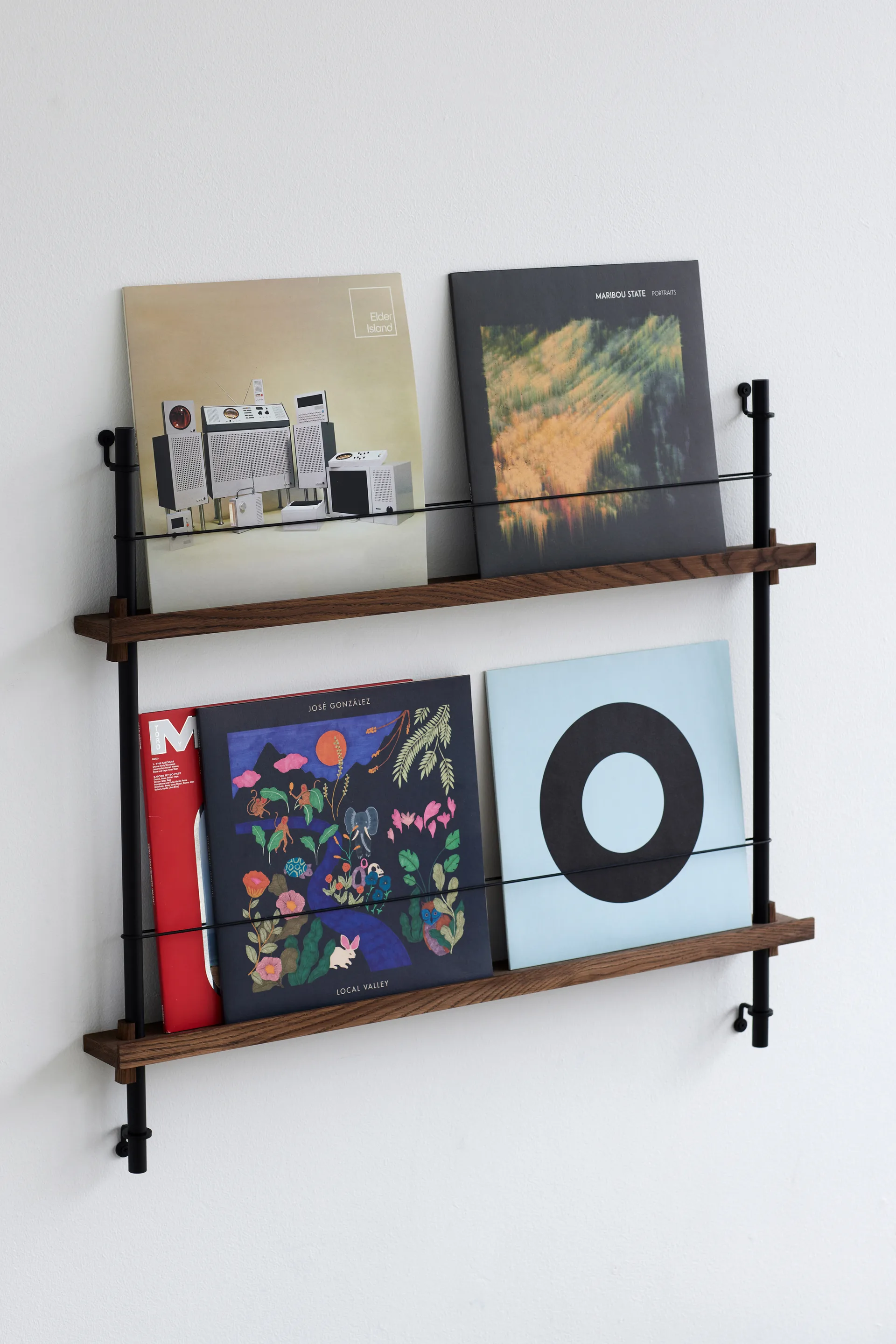 Stojak na gazety Moebe, Przydymiony dąb-niebieski MOEBE