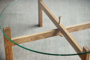 Stolik kawowy okrągły Moebe Ø88 cm - Dąb - MOEBE