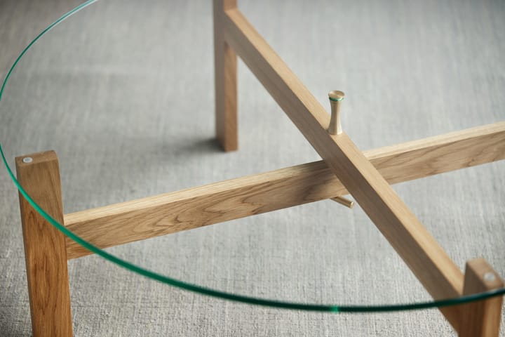 Stolik kawowy okrągły Moebe Ø88 cm, Dąb MOEBE