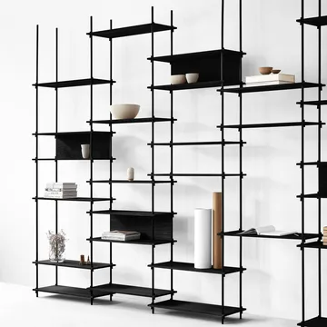 Zestaw półek Moebe 85 cm 2-pak - Black - MOEBE