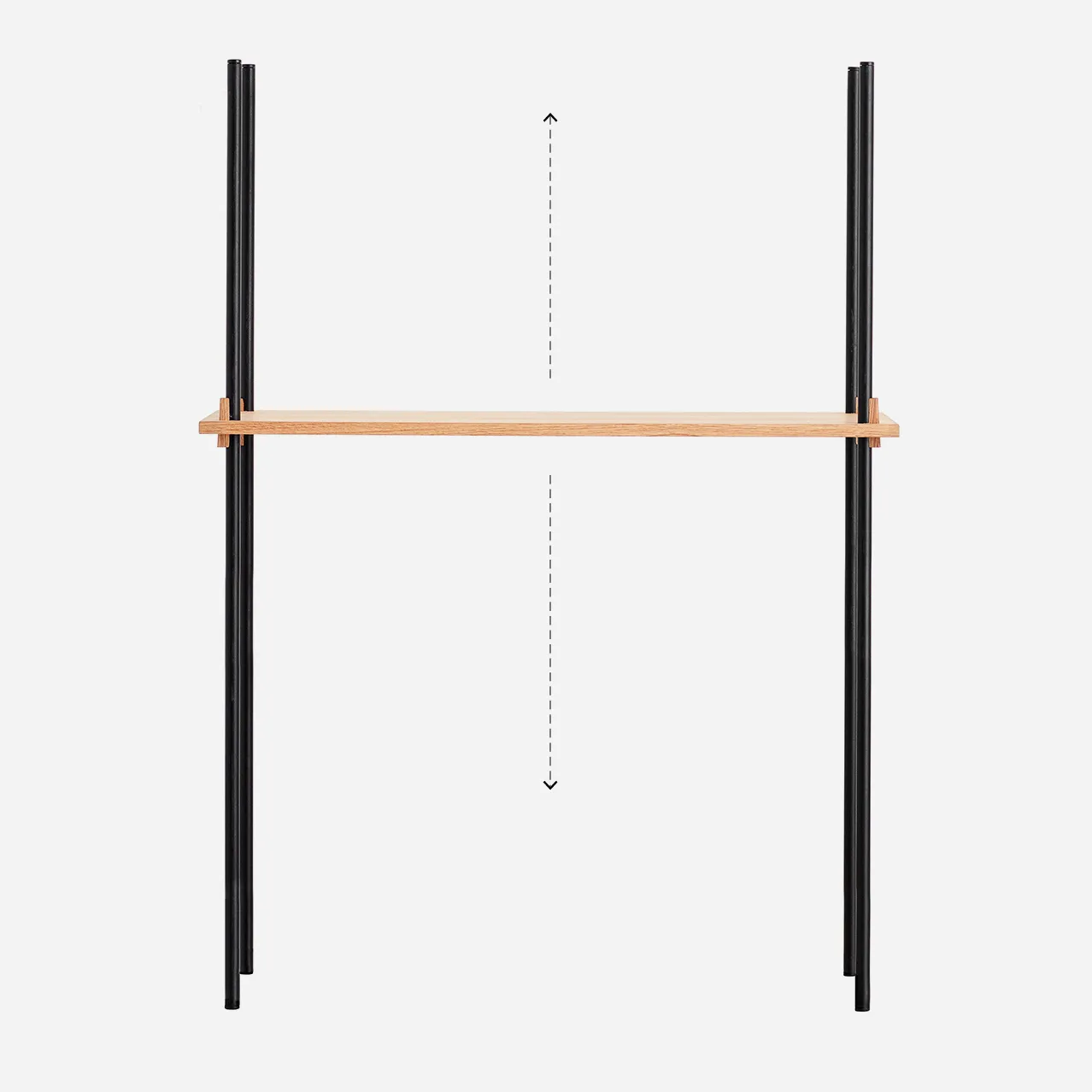 Zestaw półek Moebe 85 cm, Dąb MOEBE