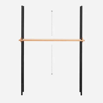 Zestaw półek Moebe 85 cm - Dąb - MOEBE