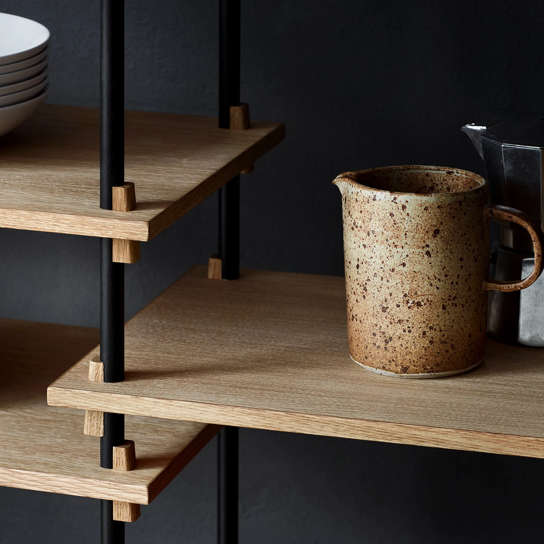 Zestaw półek Moebe 85 cm, Dąb MOEBE