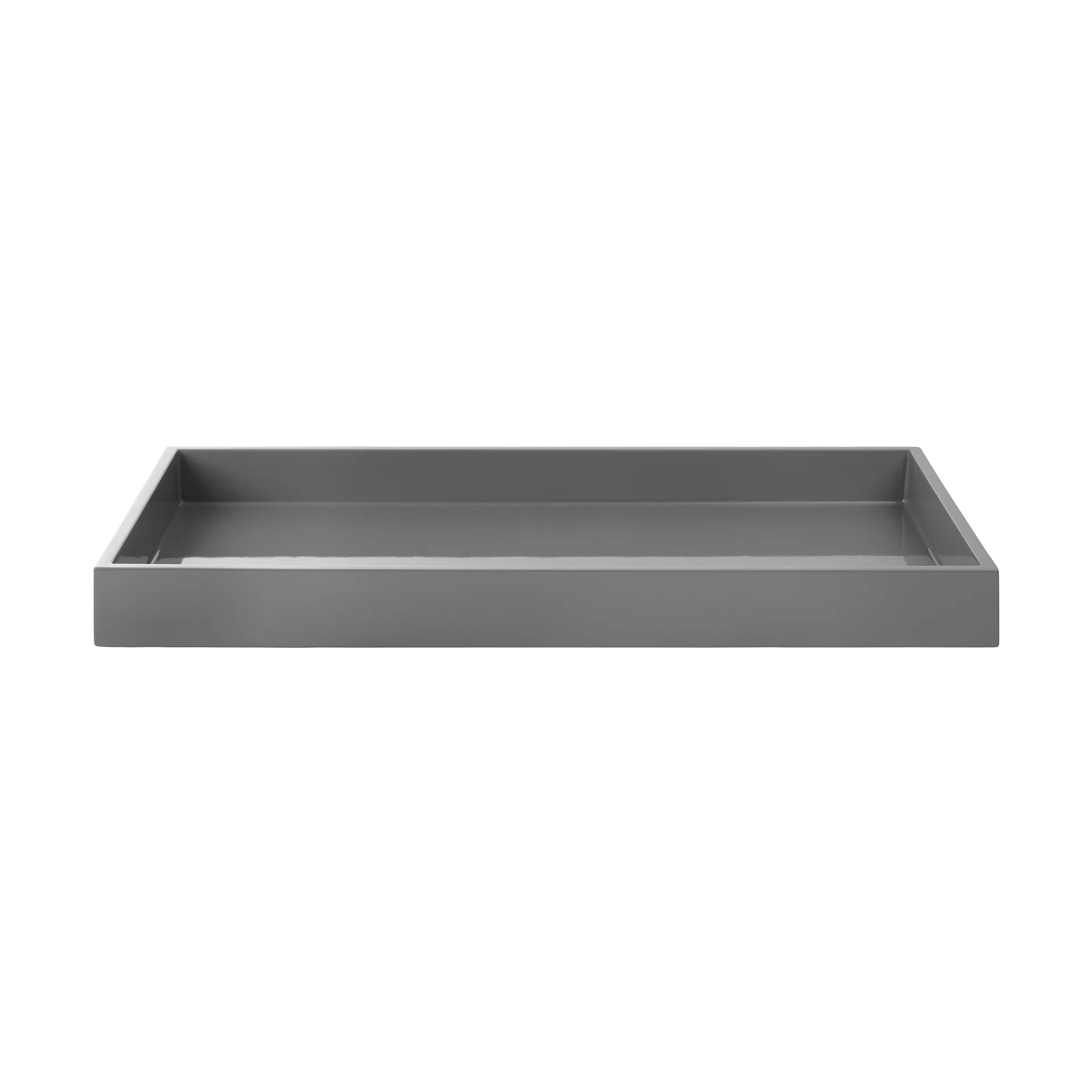Lakierowana taca dekoracyjna Lux 19x19x3,5 cm, Antracit Mojoo