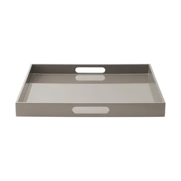 Lakierowana taca do serwowania Lux 40x40x4 cm - Dark grey - Mojoo