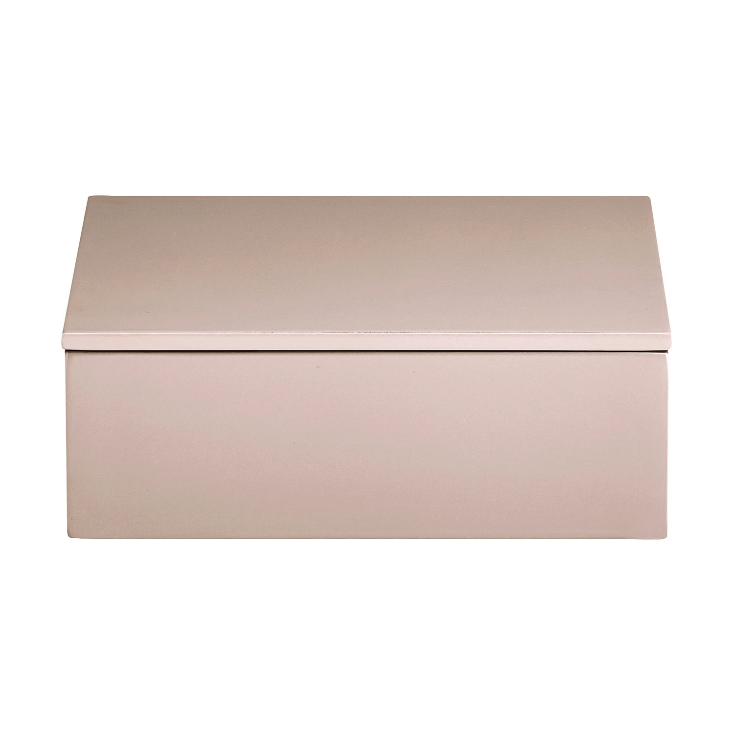 Mojoo Lakierowane pudełko do przechowywania Lux 19x19x7 cm Powder rose