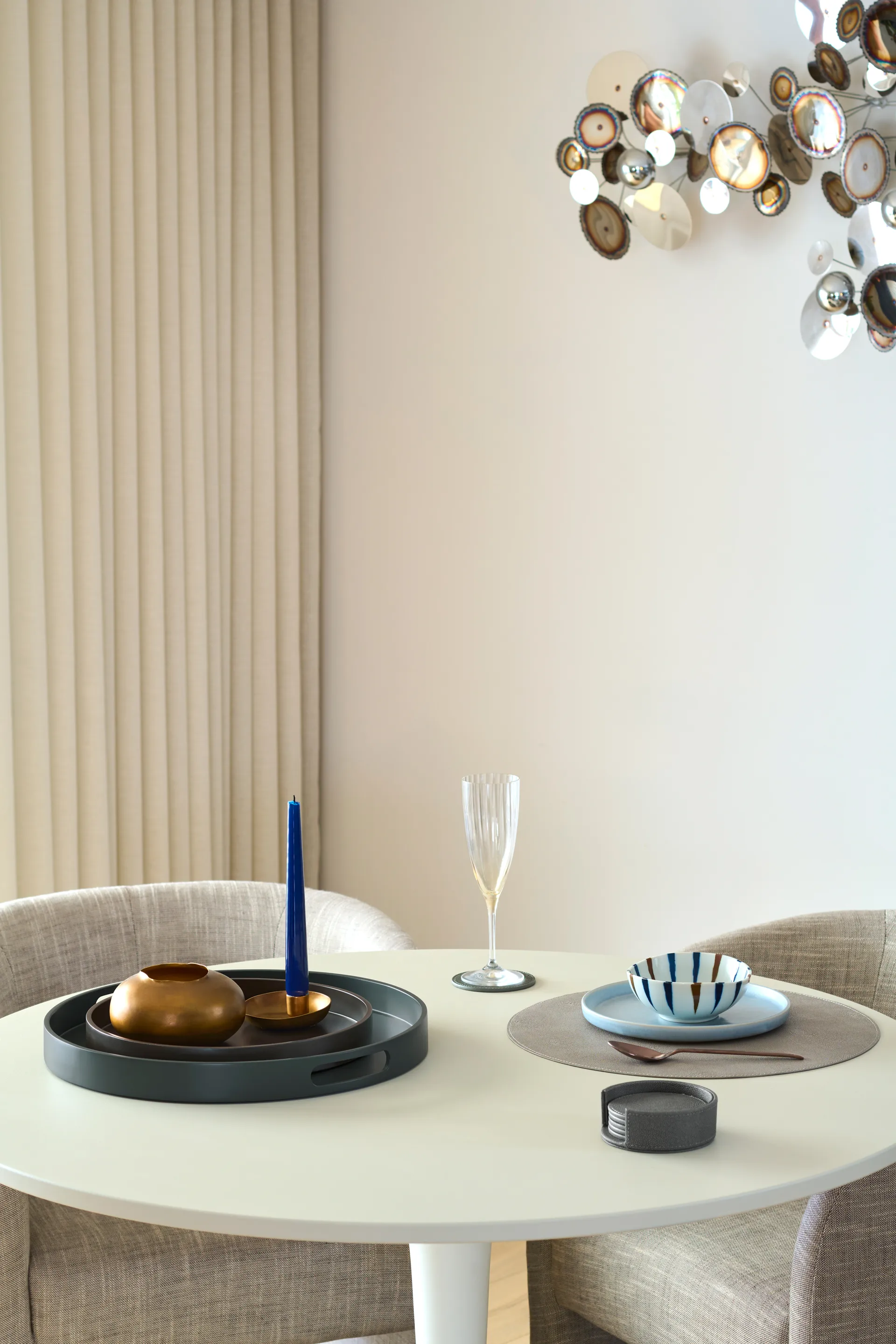 Podkładki pod szklanki Sting Ø12 cm, 6 szt., Antracit Mojoo