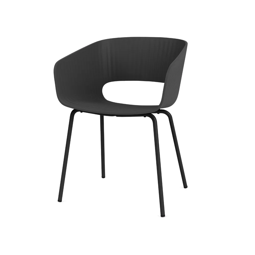 Krzesło Marée 401, black05 nogi metal lakierowany proszkowo Montana