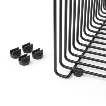 Panton Wire feet nóżki dystansowe, zestaw 4 szt. - Black - Montana