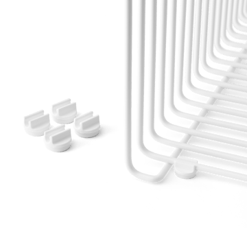 Panton Wire feet nóżki dystansowe, zestaw 4 szt. - Snow - Montana