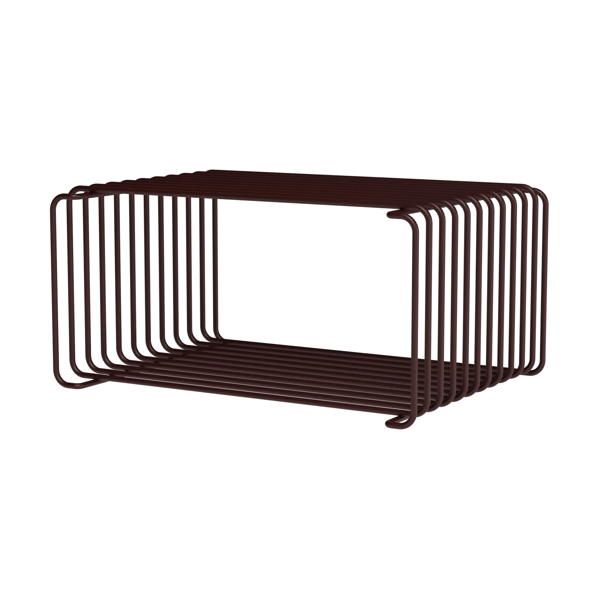 Półka Panton Wire Half Height 34,8x17,2x25,7 cm, Black red Montana