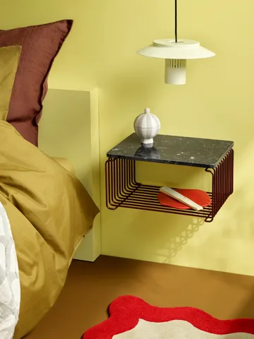 Półka Panton Wire Half Height 34,8x17,2x25,7 cm - Black red - Montana