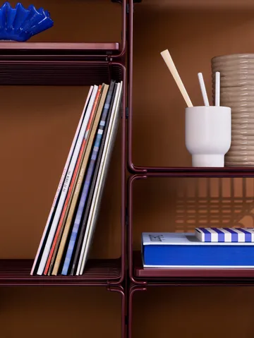 Półka Panton Wire Single 34,8x34,8x25,7 cm - Black red - Montana