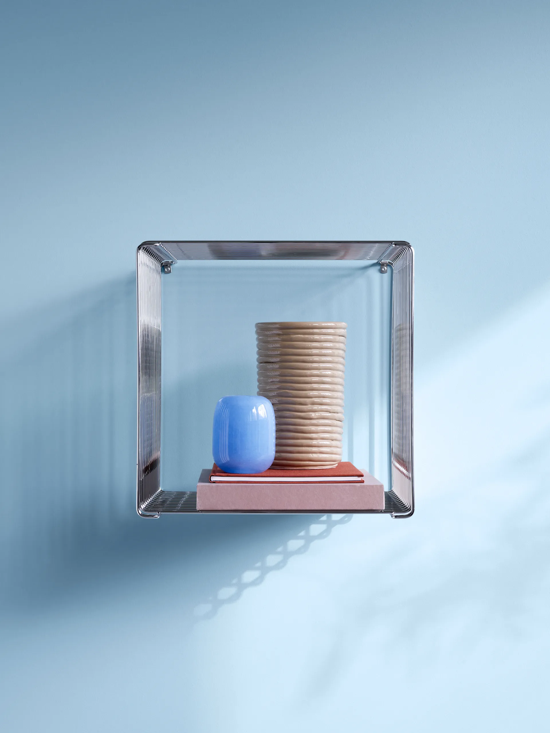 Półka Panton Wire Single 34,8x34,8x25,7 cm, Chrome Montana