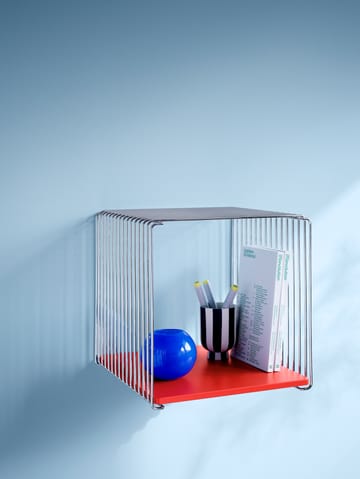 Półka Panton Wire Single 34,8x34,8x25,7 cm - Chrome - Montana
