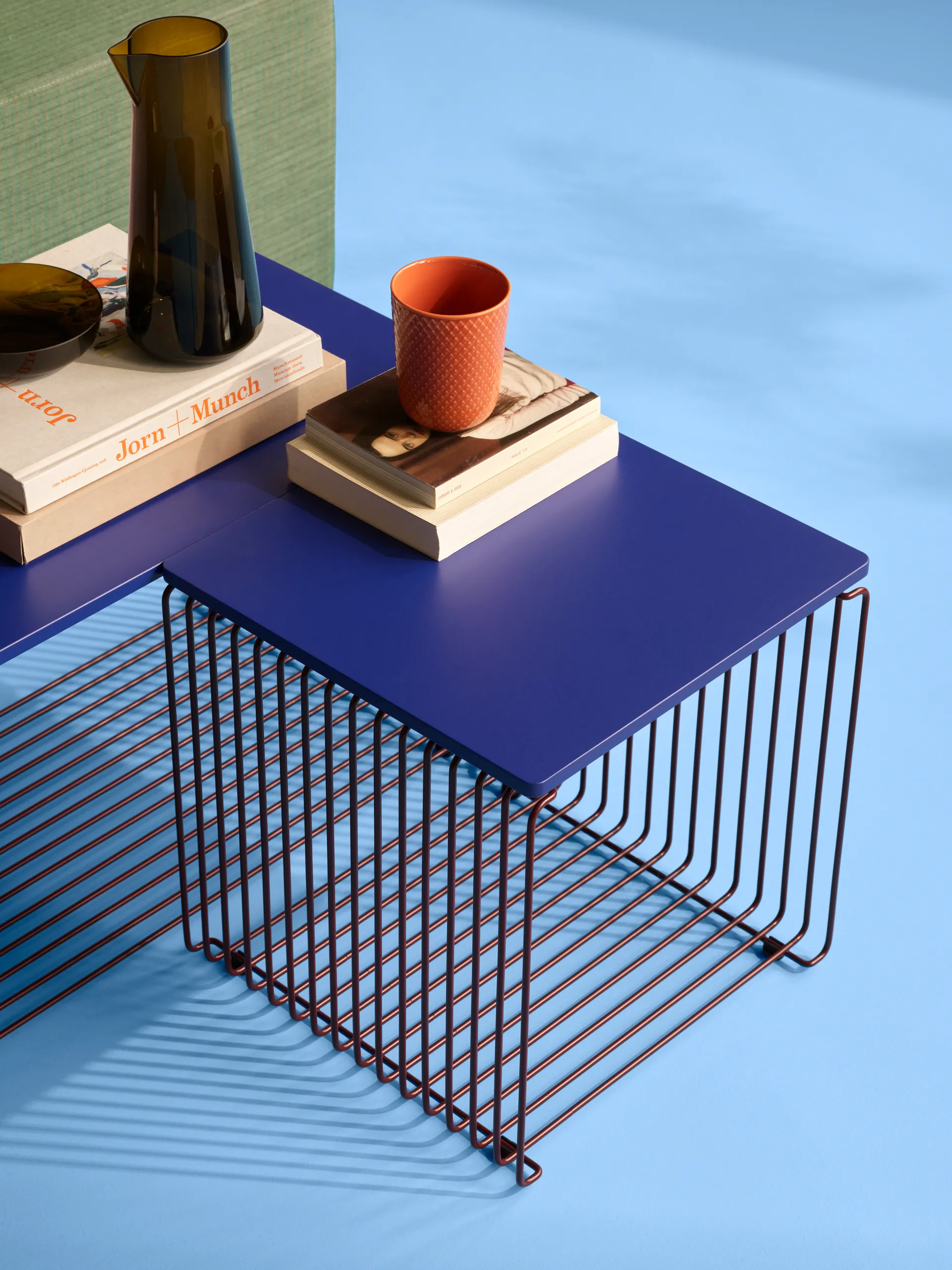 Półka Panton Wire Single 34,8x34,8x34,8 cm, Black red Montana