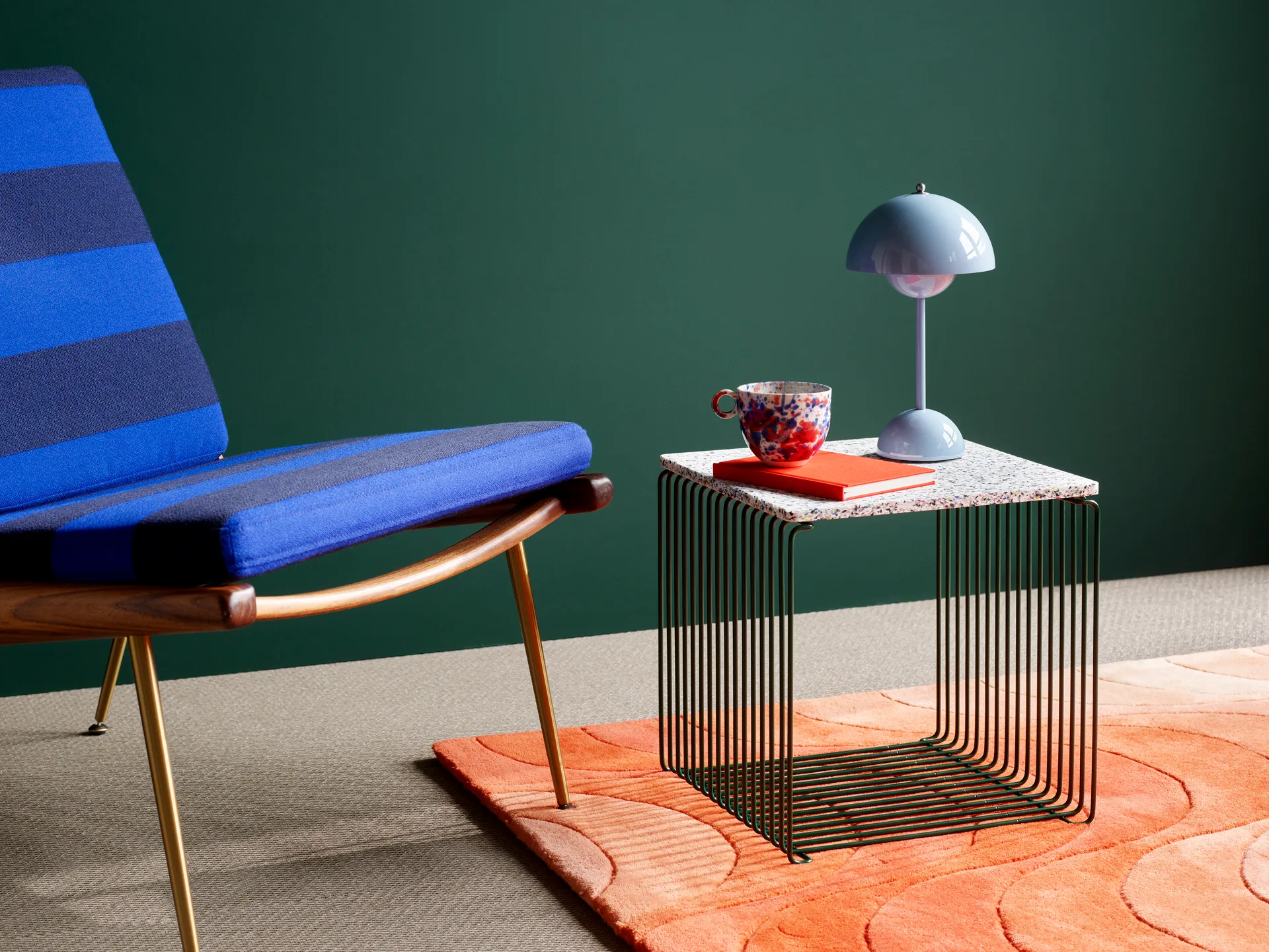 Półka Panton Wire Single 34,8x34,8x34,8 cm, Pine Montana