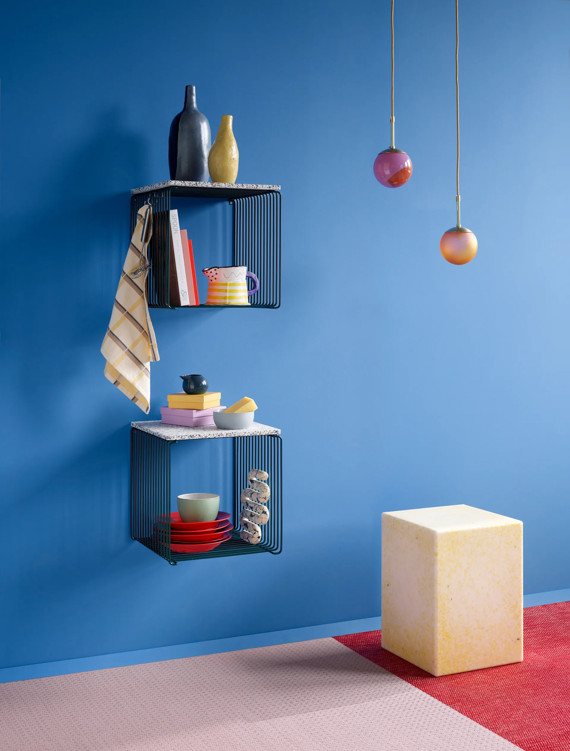 Półka Panton Wire Single 34,8x34,8x34,8 cm, Pine Montana