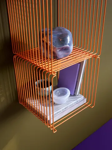 Półka Panton Wire Single 34,8x34,8x34,8 cm - Tangerine - Montana