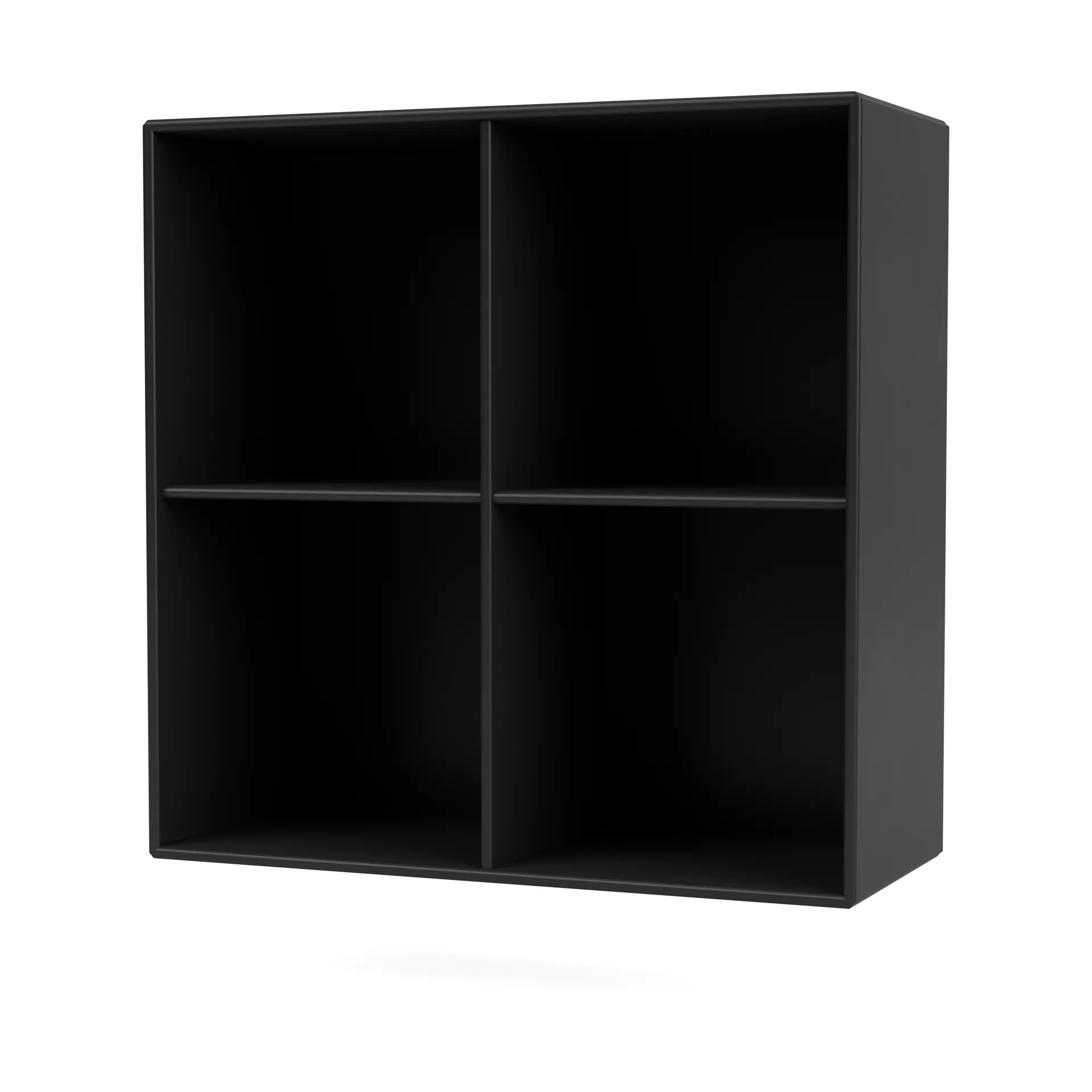 Półka SHOW 69,6x69,6 cm z szyną do zawieszania, 05-Black Montana