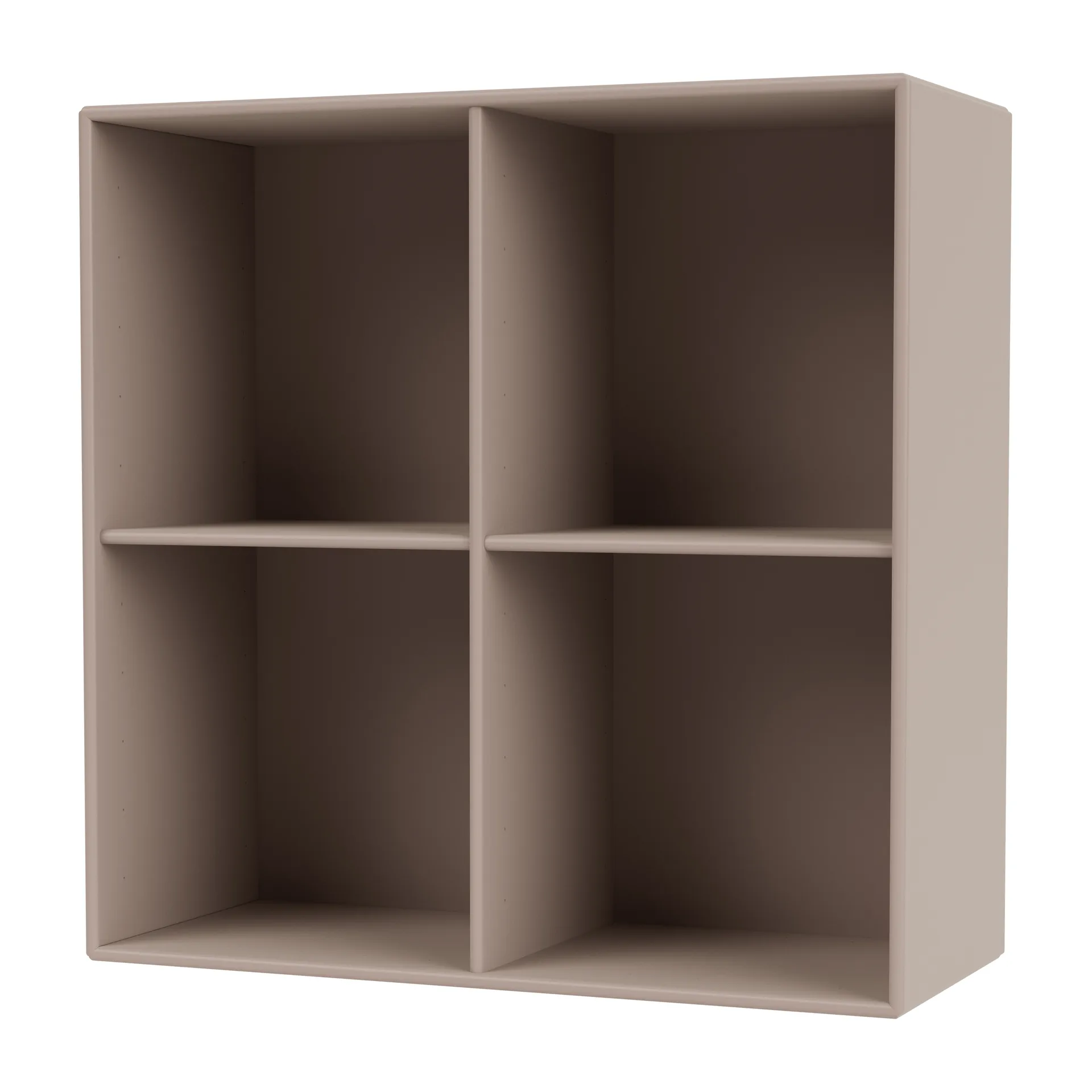 Półka SHOW 69,6x69,6 cm z szyną do zawieszania, Mushroom Montana