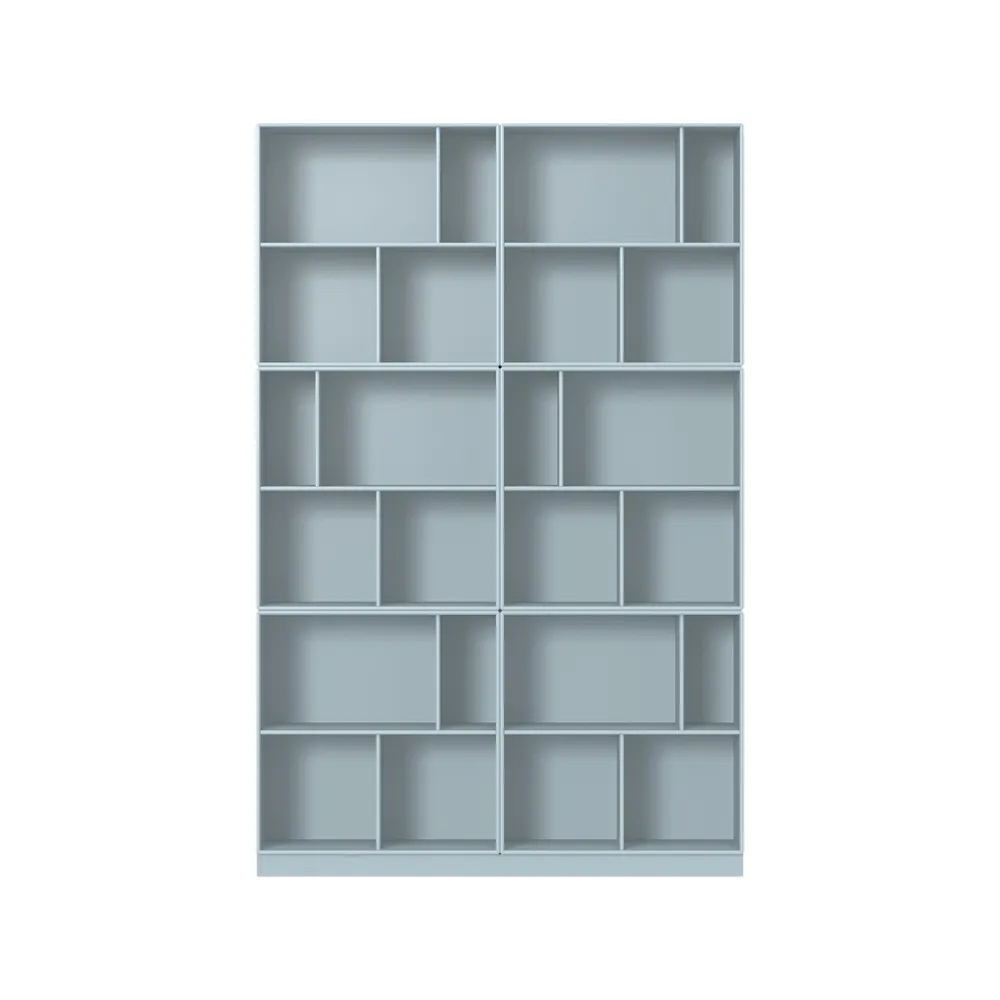 Regał na książki Read, flint 148, na cokole 7 cm Montana