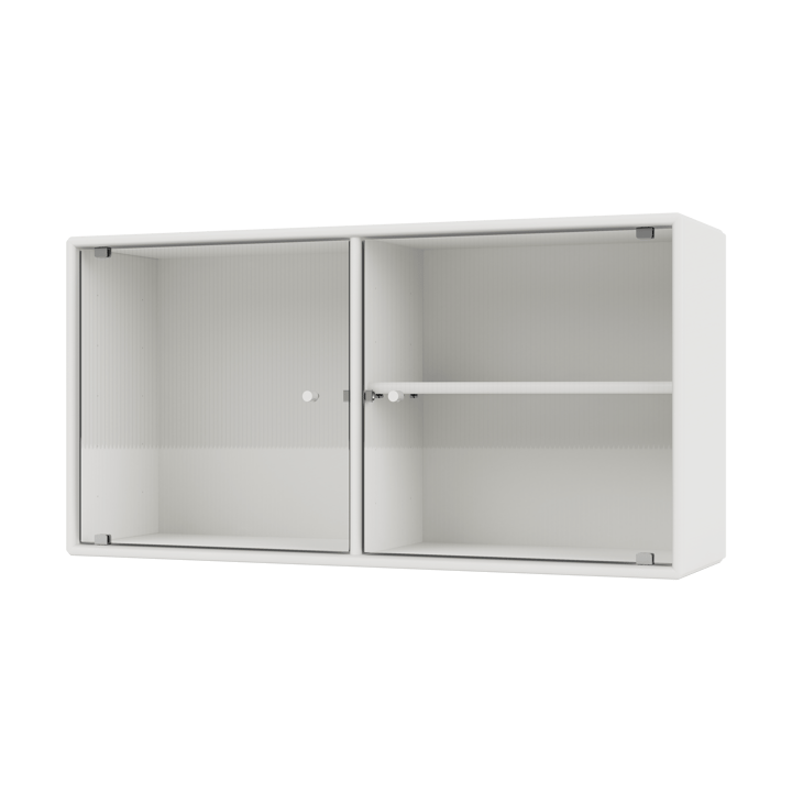 Ripple I szafka witryna 69,6x35,4x20 cm - White - Montana