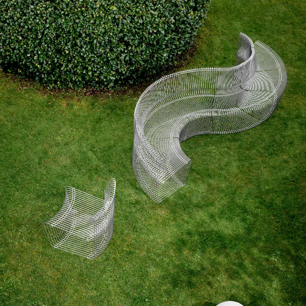 Sofa modułowa Pantonova, stainless steel, linear Montana