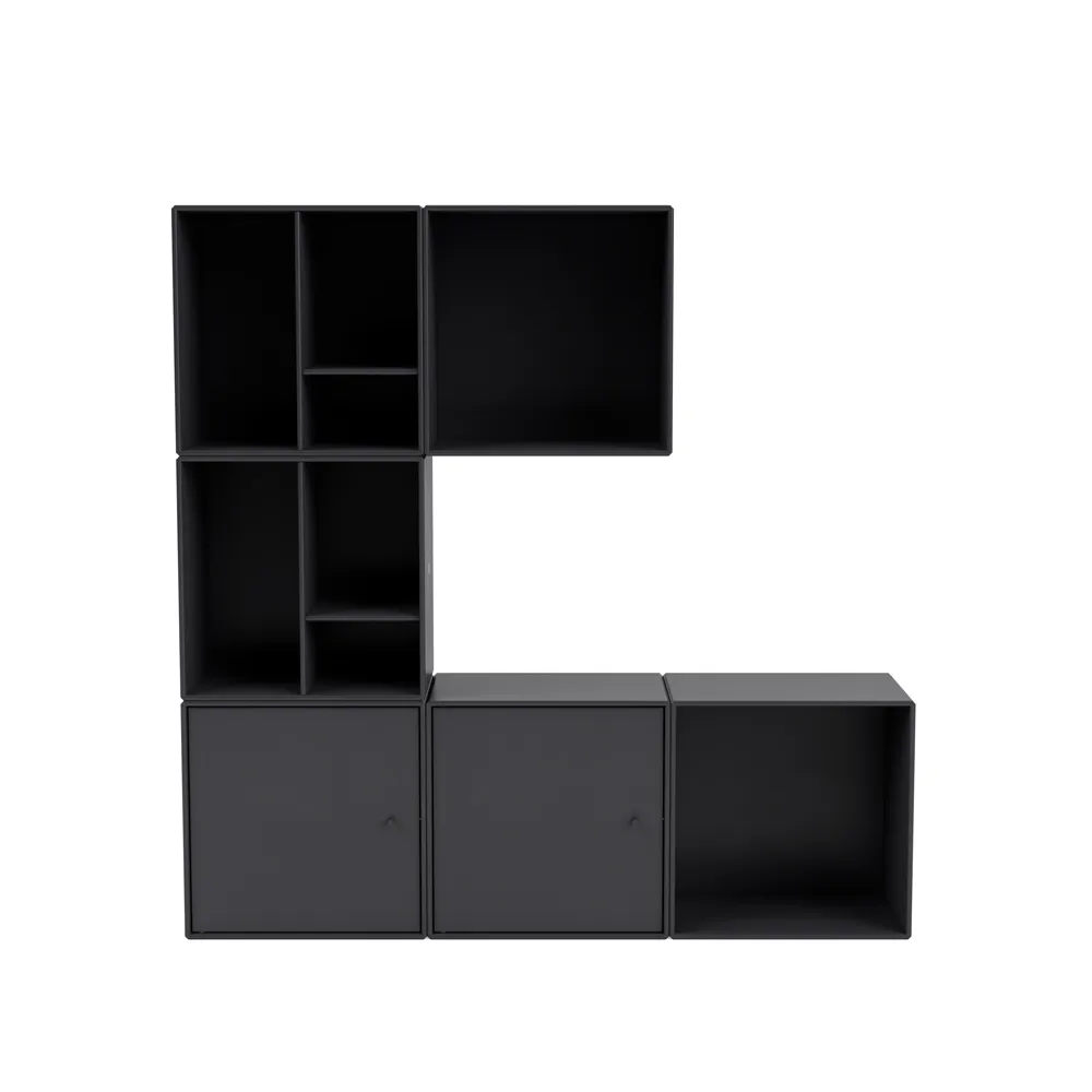 System półek Montana Mini 6x2 Anthracite,  Montana